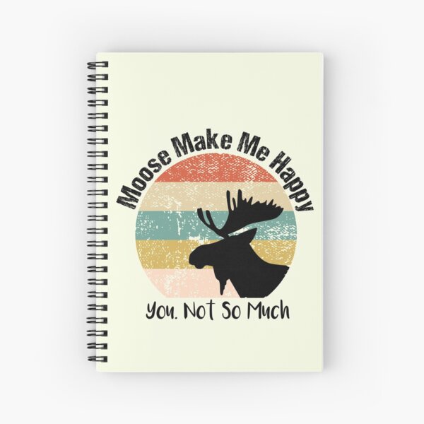 Item preview, Moose Make Me Happy You, Not So Much vintage for Men Women Boys Girls Kids moose Lover funny Gifts ideas designed and sold by biigshow.