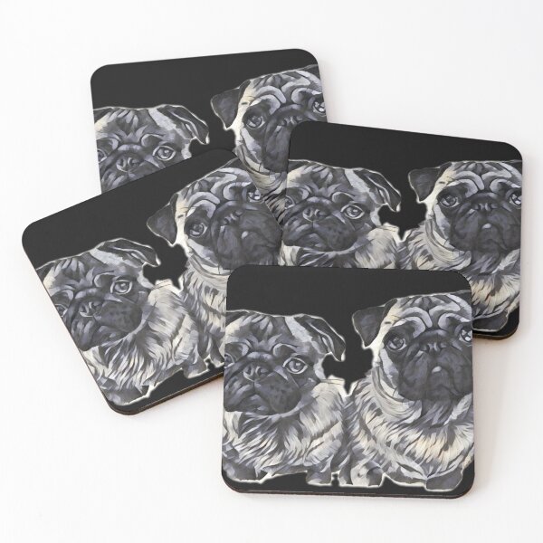 Item preview, Twin pugs. Dogs design for men and women.  designed and sold by DIQDESIGN.