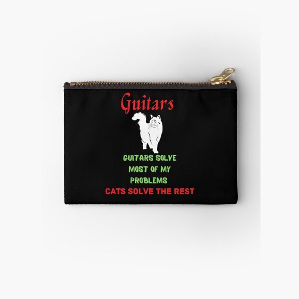 Item preview, Guitars Solve most of My Problems cats solve the rest Funny gift T-shirt designed and sold by lhousshop.