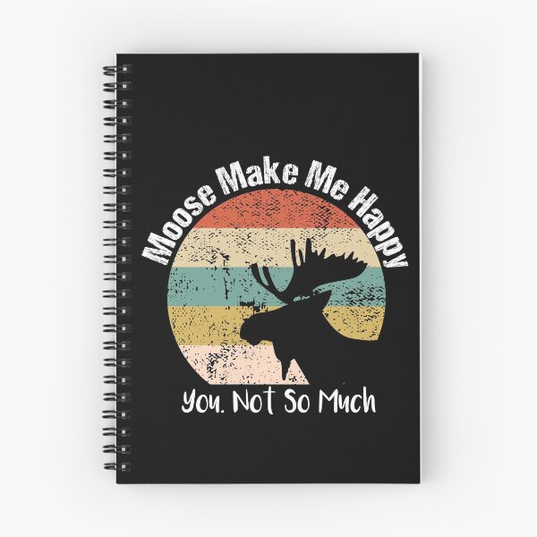 Item preview, Moose Make Me Happy You, Not So Much vintage for Men Women Boys Girls Kids moose Lover funny Gifts ideas designed and sold by biigshow.