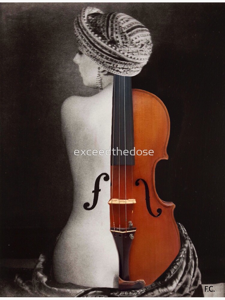 "Le violon d'ingres revisited " Sticker for Sale by exceedthedose