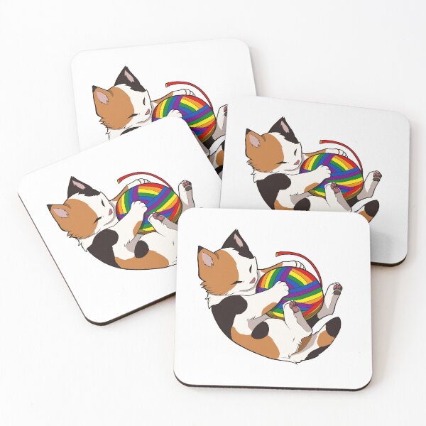 Item preview, Gay Pride Calico Cat designed and sold by saltuurn.