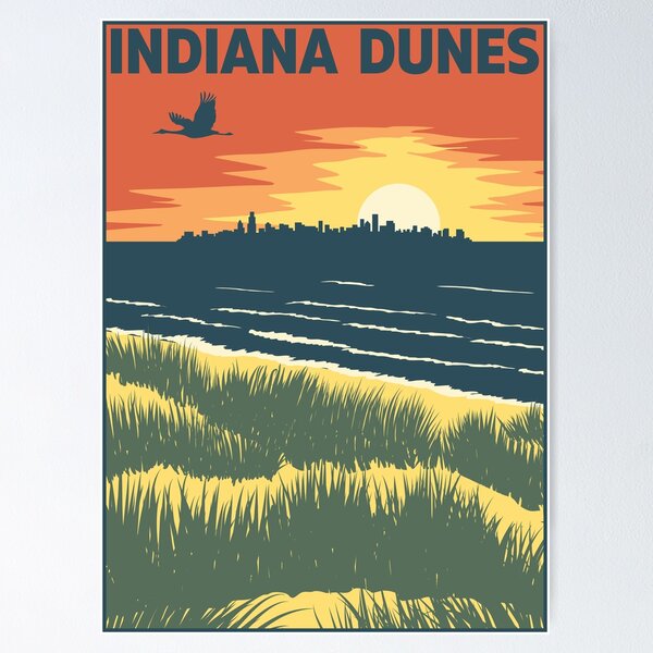 Item preview, Indiana Dunes Sunset designed and sold by indianadunes.