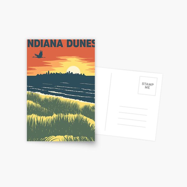 Indiana Dunes Sunset Postcard