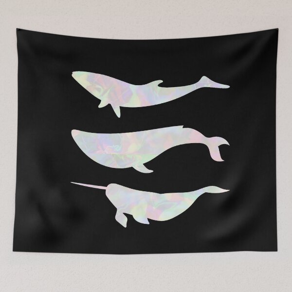 Item preview, Pearlescent Whales designed and sold by Hedda Young.