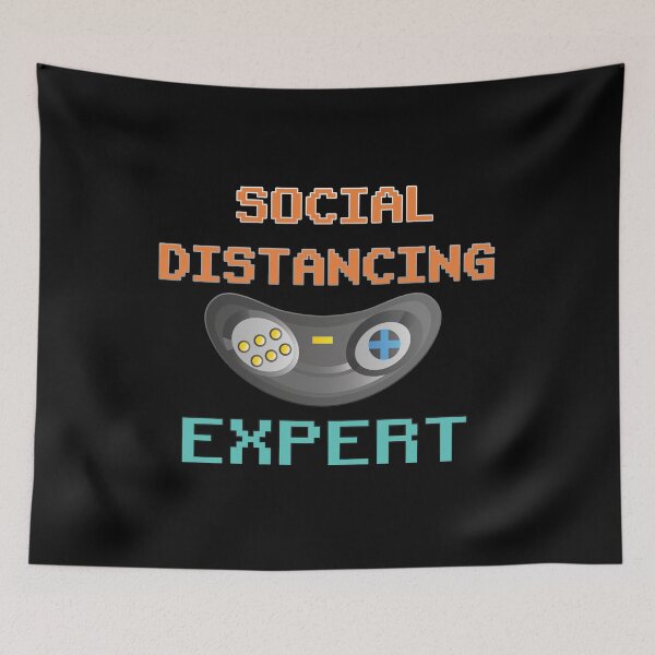 Item preview, Social Distancing Expert gaming Video Gamer Gift T-Shirt Gaming Funny Vintage Video Gamer Essential T-shirt designed and sold by Achrafilla1.