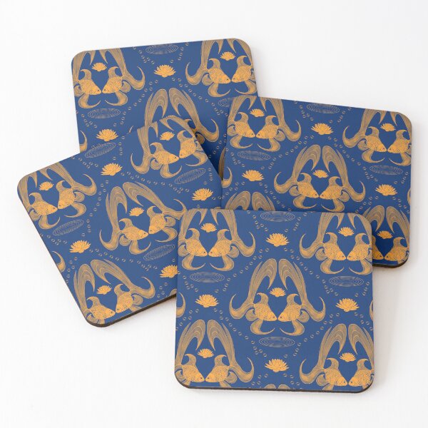 Item preview, Goldfish Damask Pattern designed and sold by Amy Hadden.