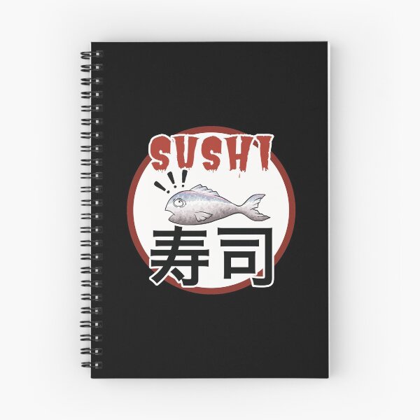 Item preview, Sushi fish with Japanese writing designed and sold by Redinsart.