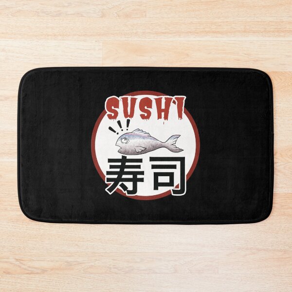 Item preview, Sushi fish with Japanese writing designed and sold by Redinsart.