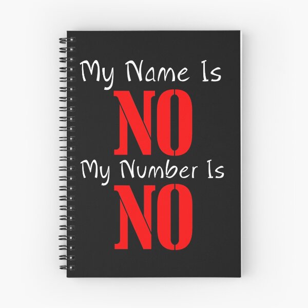 Item preview, MY NAME IS NO designed and sold by Divertions.