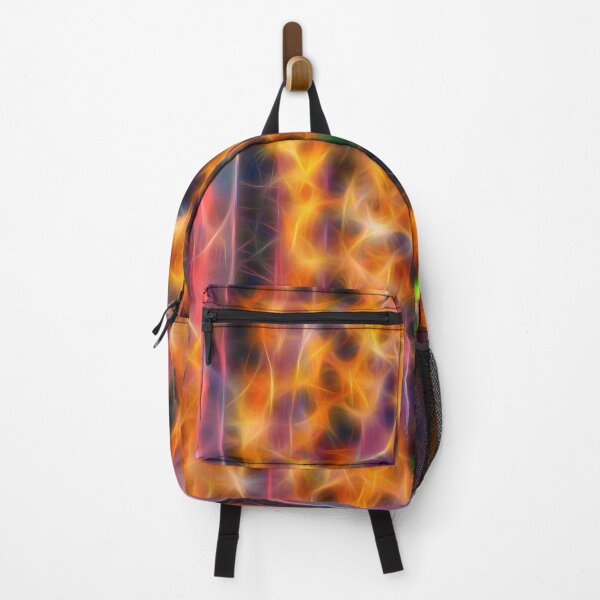 Item preview, A fiery pattern representing burning leaves in vivid colors designed and sold by Rostislav Bouda.