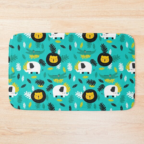 Item preview, Lion Elephant and Croc Cute Pattern designed and sold by Christof  Hall.