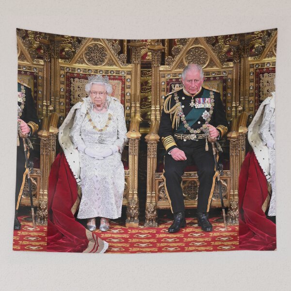 Item preview, Queen Elizabeth II and Prince Charles designed and sold by KNBS.