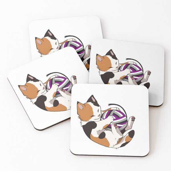Item preview, Asexual Pride Calico Cat designed and sold by saltuurn.