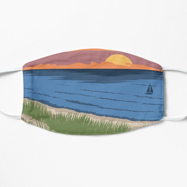 Poster Indiana Dunes Flat Mask