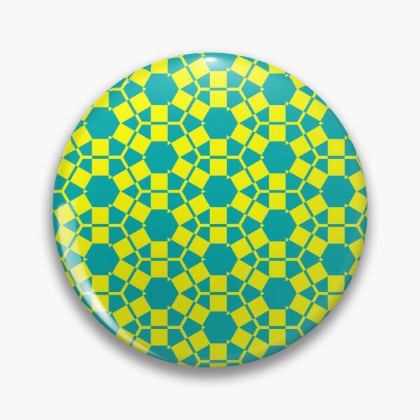 Item preview, Yellow and Turquoise Hexagons Pattern designed and sold by OneLook.