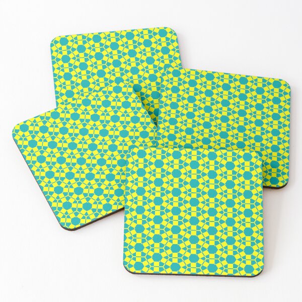 Item preview, Yellow and Turquoise Hexagons Pattern designed and sold by OneLook.