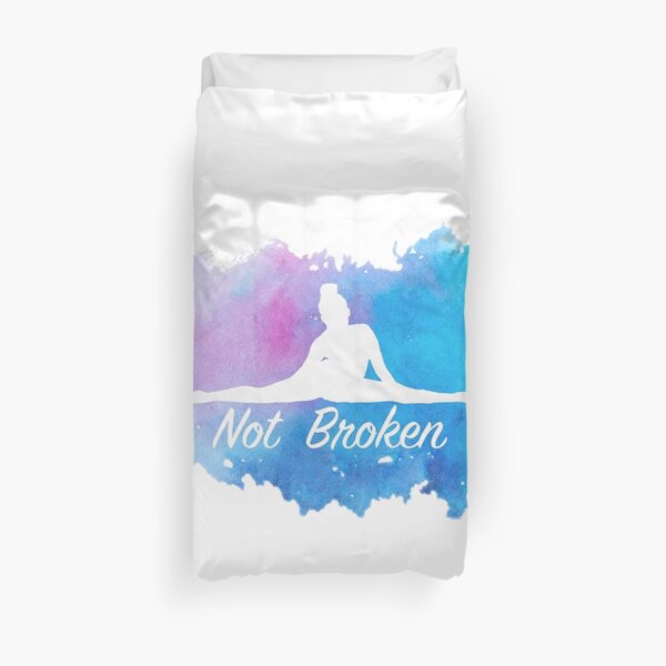 Not Broken Watercolor Duvet Cover