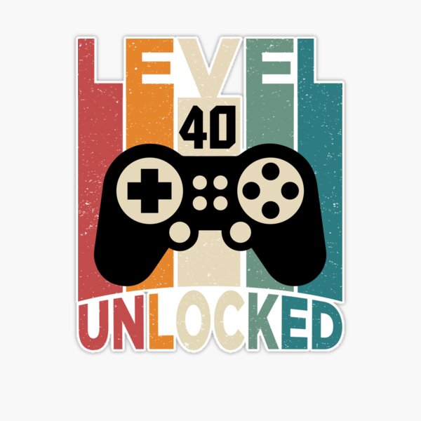 Level 40 Unlocked Gamer 40th Birthday Gift Greeting Card for Sale by  Alfalfalfa90