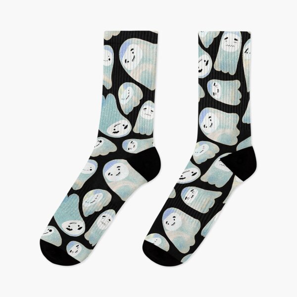 Item preview, Cute Cartoon Ghosts - Blue and White  designed and sold by TheRainbowRoom.