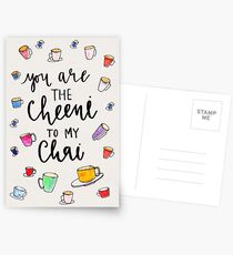 you are the cheeni to my chai Postcards