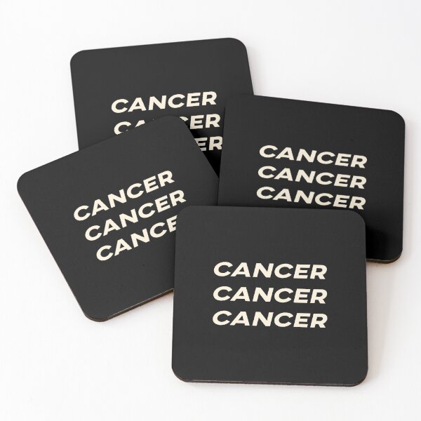 Item preview, Cancer Cancer Cancer Off-White Zodiac Sign Text designed and sold by Cefani Musk.