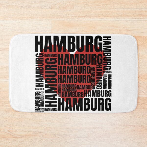 Item preview, Hamburg with heart designed and sold by crikz.