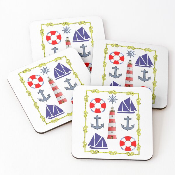 Item preview, Nautical Themed Design with sailing ships and anchor  designed and sold by ajtechdesigns.