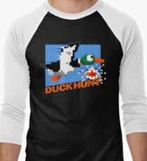 Duck Hunt Retro Cover Men's Baseball ¾ T-Shirt