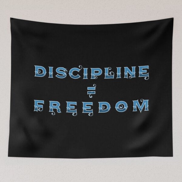 Item preview, Discipline is Freedom - Motivational Quote designed and sold by SeaAndLight.
