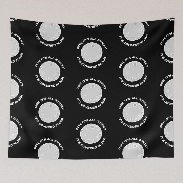 Item preview, Classic Izzard: Ooh, it's all sticky; it's covered in jam (white text) designed and sold by Ofeefee.