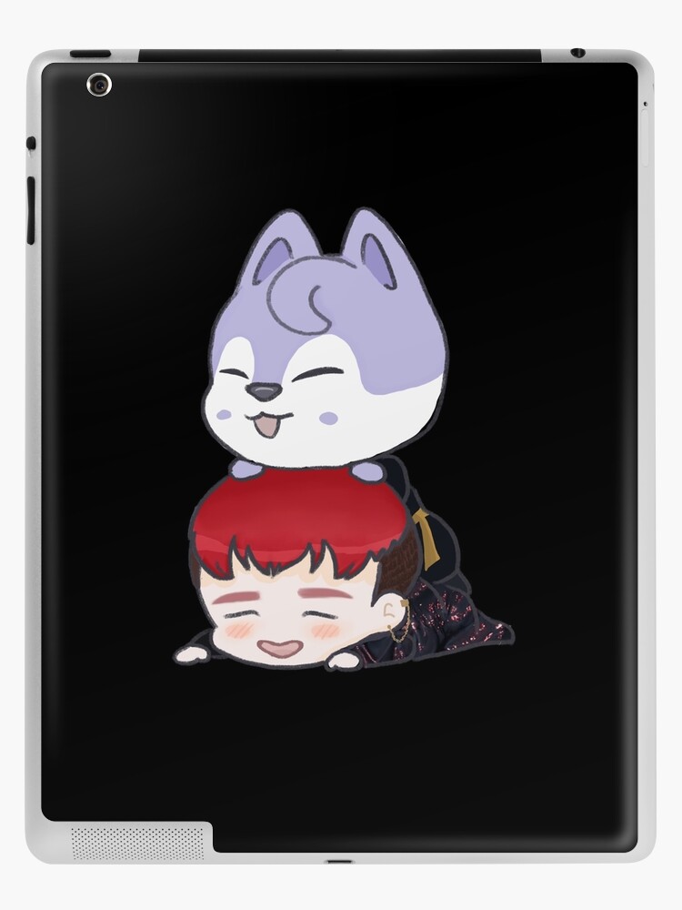 Stray kids - skzoo Wolf chan iPad Case & Skin by MomosDrawing