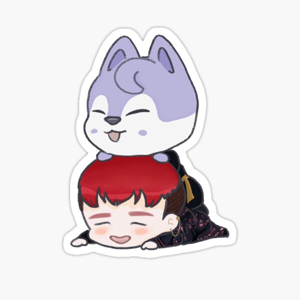 Bang Chan Wolf skzoo Sticker