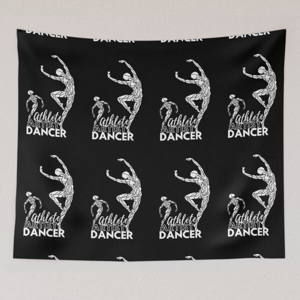 Item preview, White on Black Athlete Artist Dancer  designed and sold by danceink.