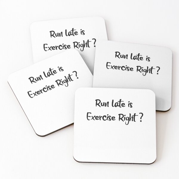 Item preview,  Running Late is Exercise Right Fitness designed and sold by Stella Clue.
