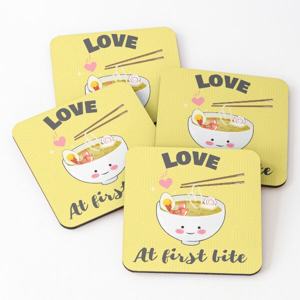 Item preview, Love at first bite Ramen Noodles Japanese anime designed and sold by ShopLush.