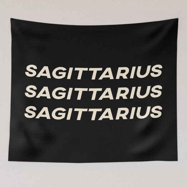 Item preview, Sagittarius Sagittarius Sagittarius Off-White Zodiac Sign Text designed and sold by Cefani Musk.
