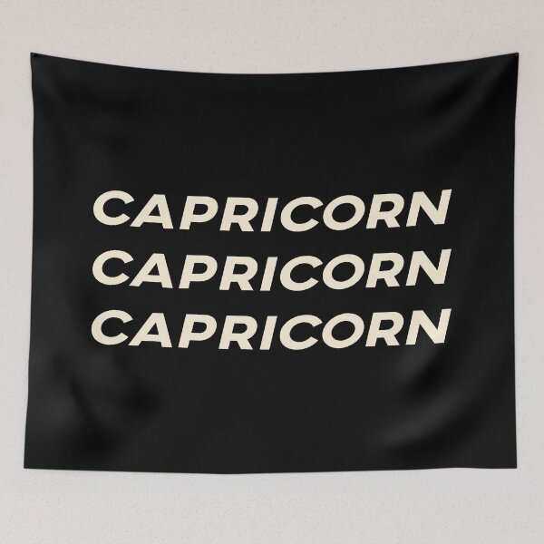 Item preview, Capricorn Capricorn Capricorn Off-White Zodiac Sign Text designed and sold by Cefani Musk.