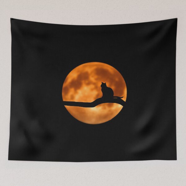 Item preview, Beautiful Cat arbre silhouette, Gift sunset romantic,Gifts idea Beaux Lune designed and sold by seritik.