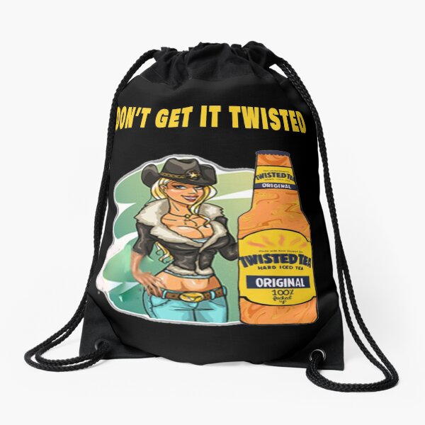 Twisted Tea ,Don't get it twisted , Best Design,Be a little twisted Drawstring Bag