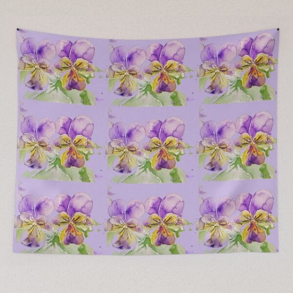 Item preview, Viola Watercolor Purple Flower designed and sold by Sarah  Rajkotwala.