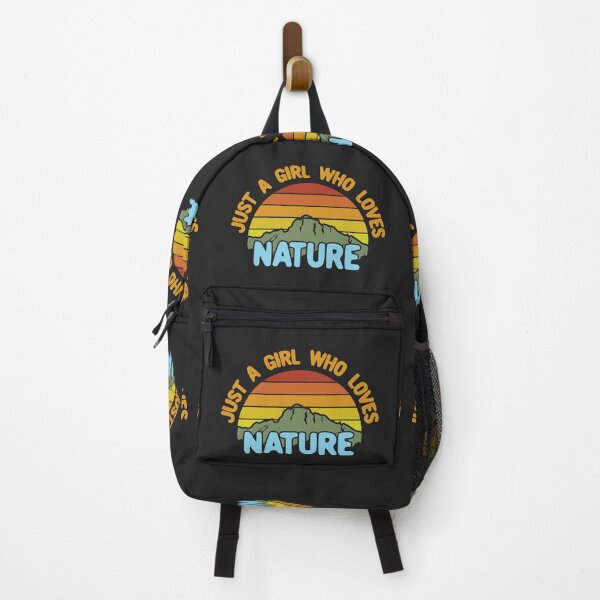 Item preview, Just a Girl Who Loves Nature - Orange, Blue designed and sold by Chubuter.
