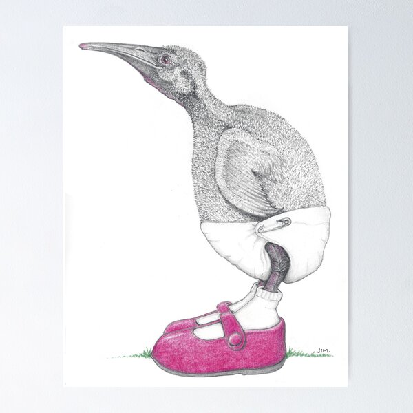 Item preview, Ibis chick in Mary Janes designed and sold by JimsBirds.