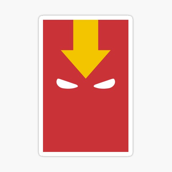 Red Tornado Mask Sticker