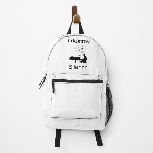 I destroy silence piano Backpack