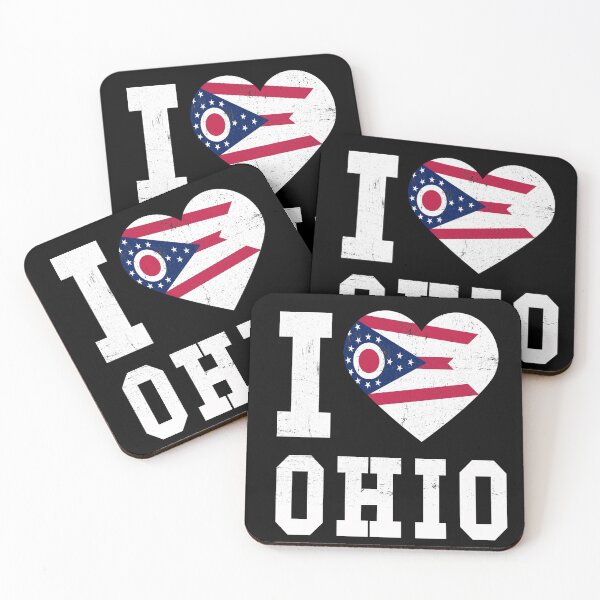 Item preview, I Love Ohio Heart State Flag Souvenir designed and sold by FreedomTree.