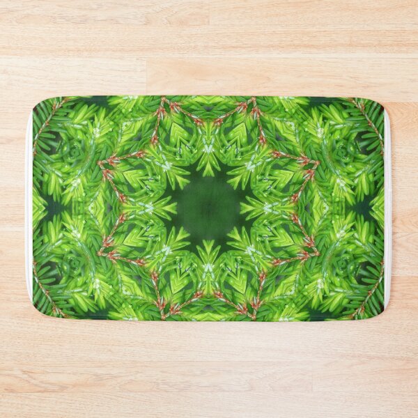Item preview, Spritely spring green Canadian Hemlock mandala designed and sold by rvjames.