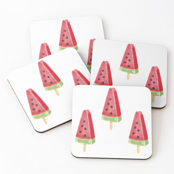 Item preview, Watermelon Ice Lollies - Watercolour - Print designed and sold by smeuran.