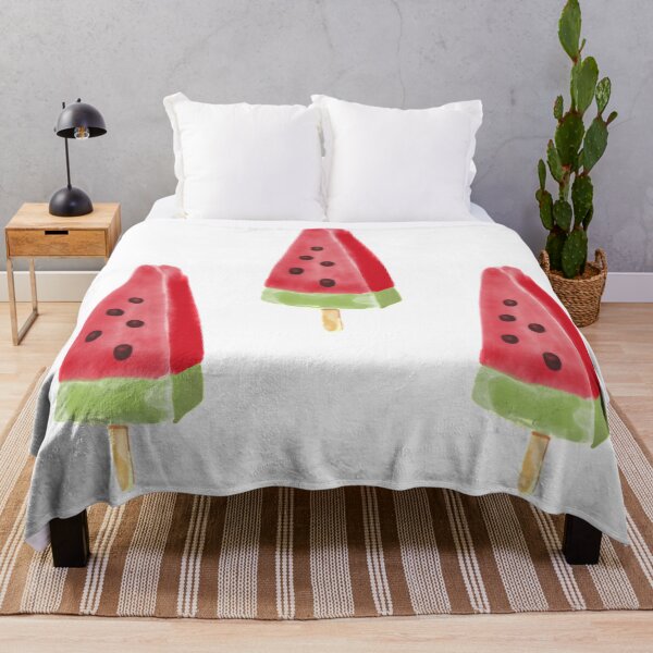 Item preview, Watermelon Ice Lollies - Watercolour - Print designed and sold by smeuran.