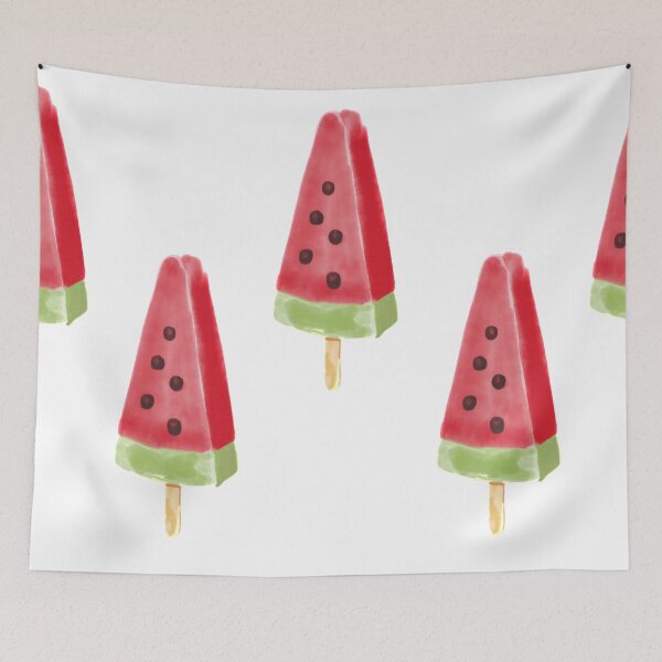 Item preview, Watermelon Ice Lollies - Watercolour - Print designed and sold by smeuran.